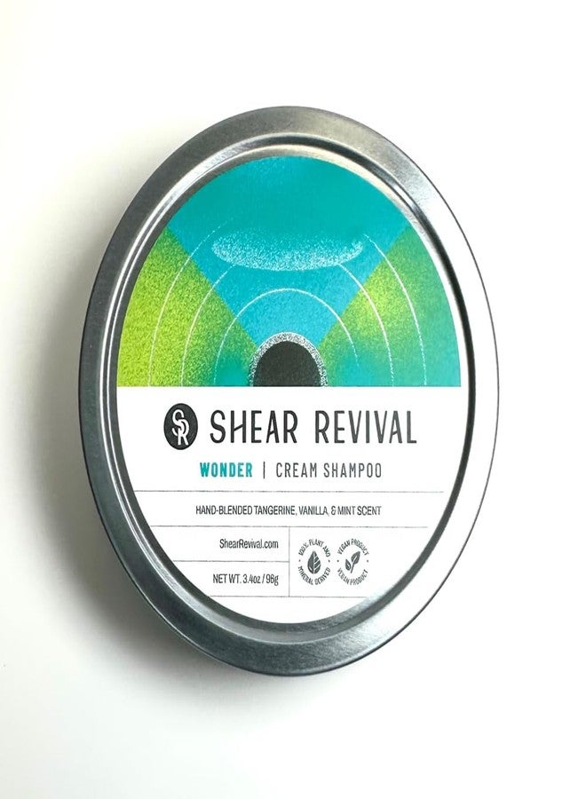 Shear Revival Wonder Shampoo for Men & Women - Cleanse and Conditions Hair and Scalp, All Natural, Sulfate & Paraben Free, Vegan, Color Safe, Notes of Tangerine, Vanilla, and Mint, 3.4 oz - Image 1